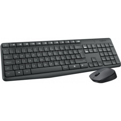 Tast+mis Logitech MK235 Wireless USB Gray US 920-007931  - 1