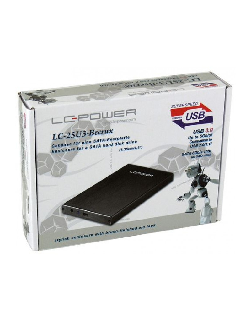 HDD Rack LC Power 2.5" LC-25U3-Becrux SATA USB3.0  - 1