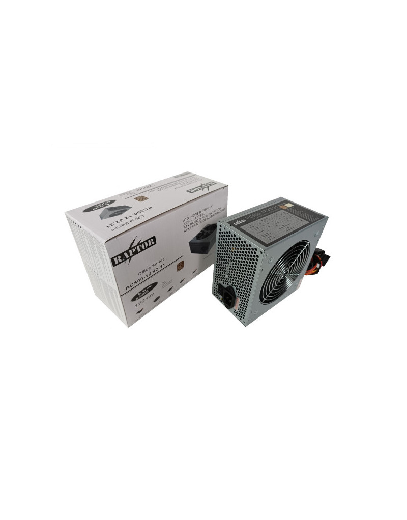 Napajanje Raptor 500W Office Series 12cm fan/80plus, RC500H-12 - 1 Napajanje Raptor 500W Office Series 12cm fan/80plus, RC500H-12 - 1