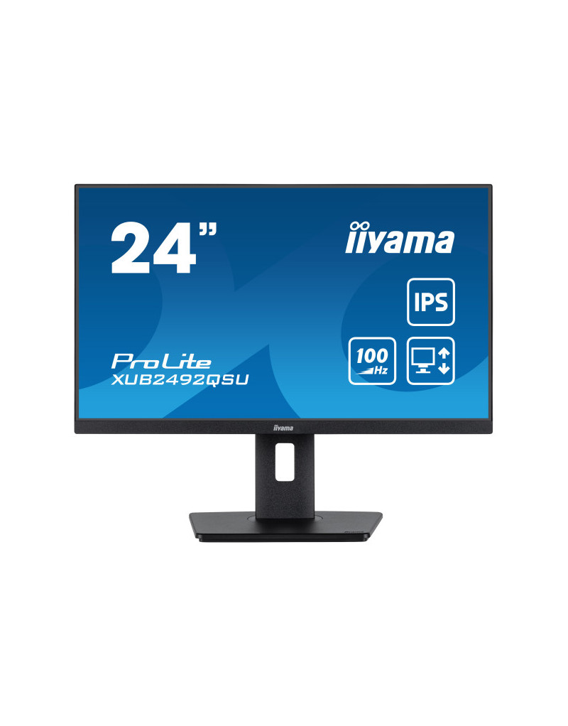 Monitor 23.8" Iiyama XUB2492QSU-B1 IPS 2560x1440/100Hz/0.5ms/HDMI/DP/USB/zvučni - 1 Monitor 23.8" Iiyama XUB2492QSU-B1 IPS 2560x1440/100Hz/0.5ms/HDMI/DP/USB/zvučni - 1