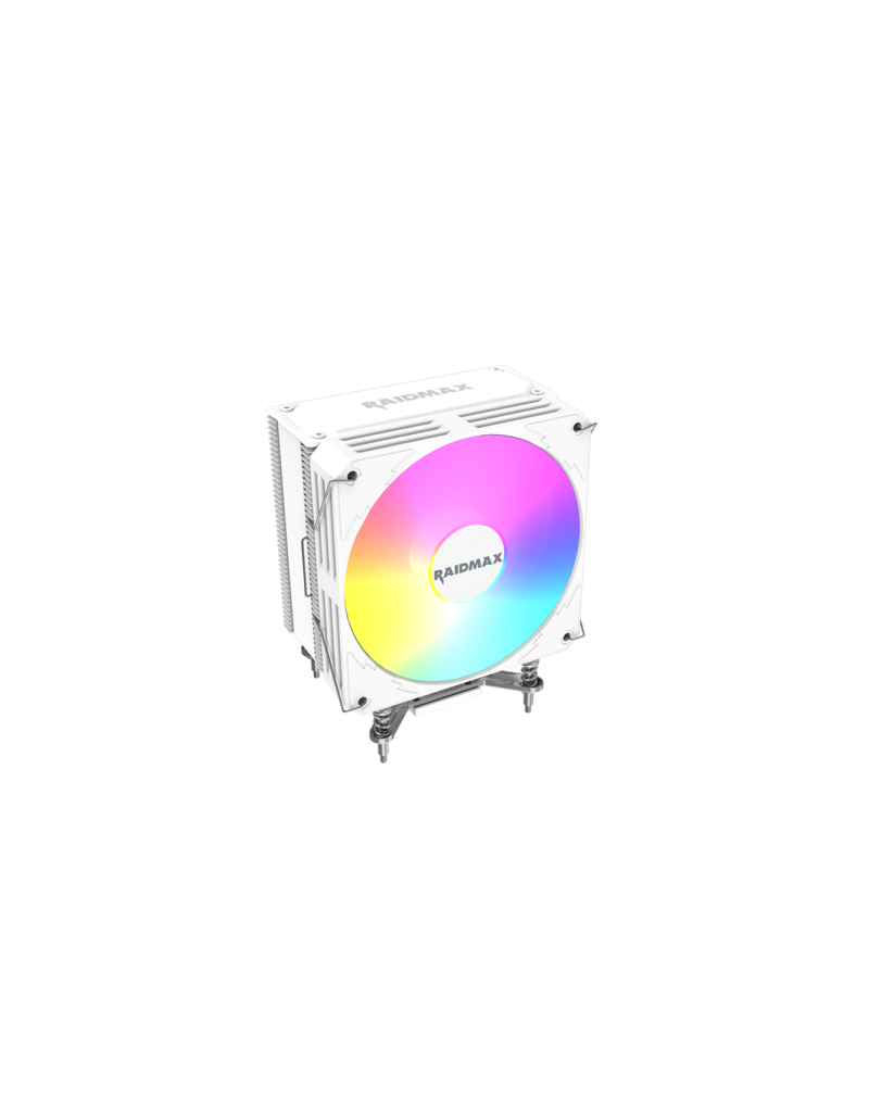 CPU Hladnjak Raidmax AC1204 120mm RGB/PWM/4 heatpipe/White, AC1204KPW - 1 CPU Hladnjak Raidmax AC1204 120mm RGB/PWM/4 heatpipe/White, AC1204KPW - 1