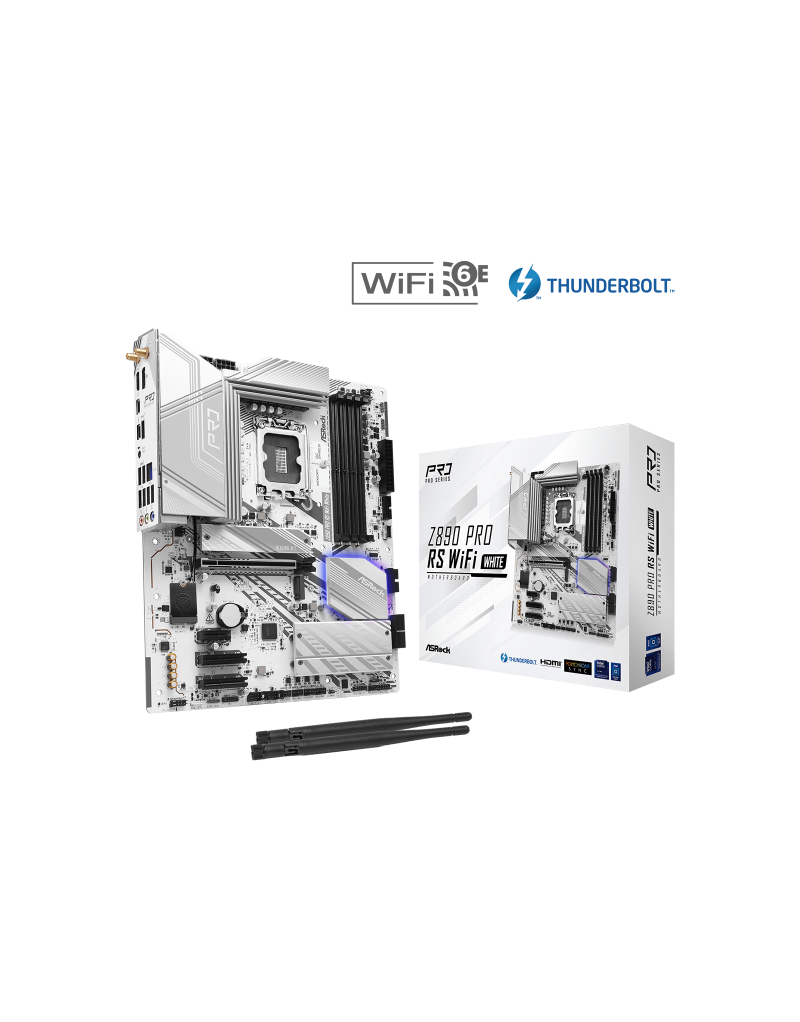 MB s1851 AsRock Z890 PRO RS WIFI WHITE  - 1