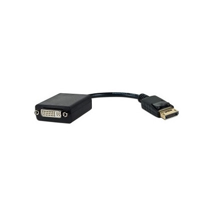 Adapter - konvertor DisplayPort (M) to DVI-I (F) crni