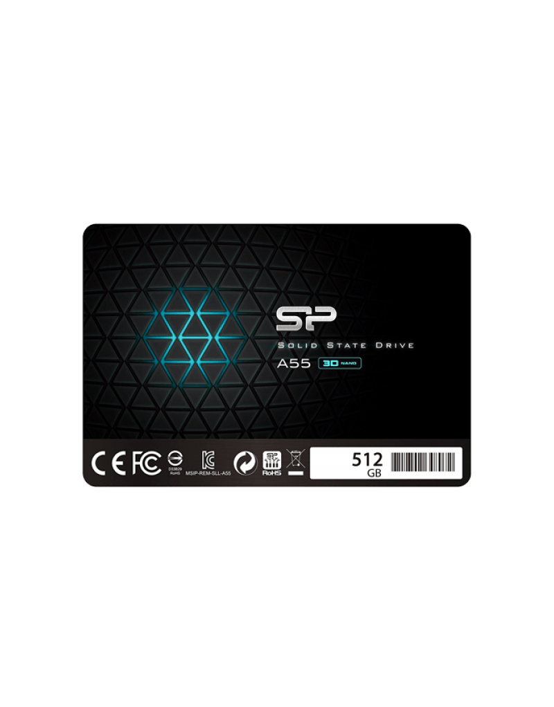 SSD 2.5" SATA SiliconPower A55 512GB, SP512GBSS3A55S25 - 1 SSD 2.5" SATA SiliconPower A55 512GB, SP512GBSS3A55S25 - 1