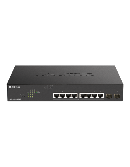 LAN Switch D-Link DGS-1100-10MPV2/E 10/100/1000Mbps 8port/2SFP