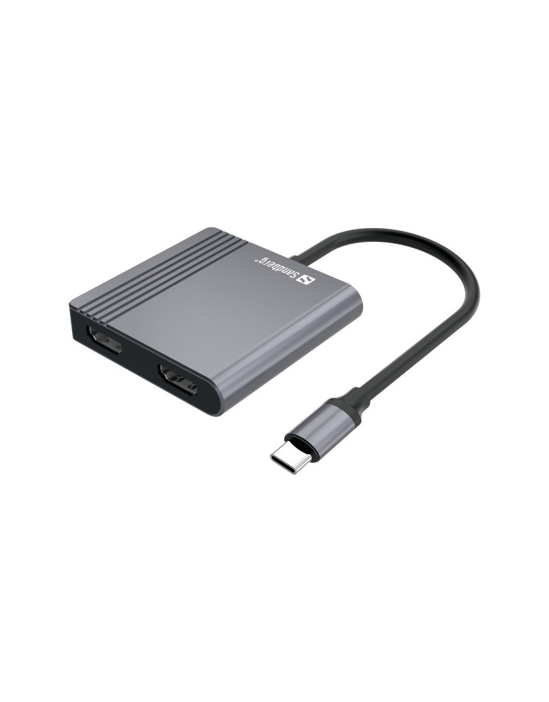 Docking station Sandberg USB-C Dock 2xHDMI+USB+PD 136-44