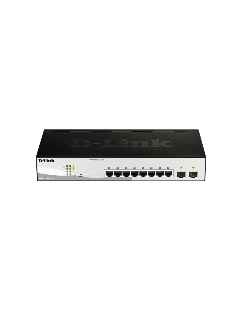 LAN Switch D-Link DGS-1210-10/E 10/100/1000 8port/2SFP Smart
