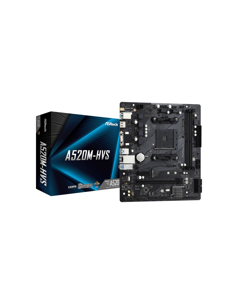 MB AM4 ASRock A520M-HVS 90-MXBE60-A0UAYZ