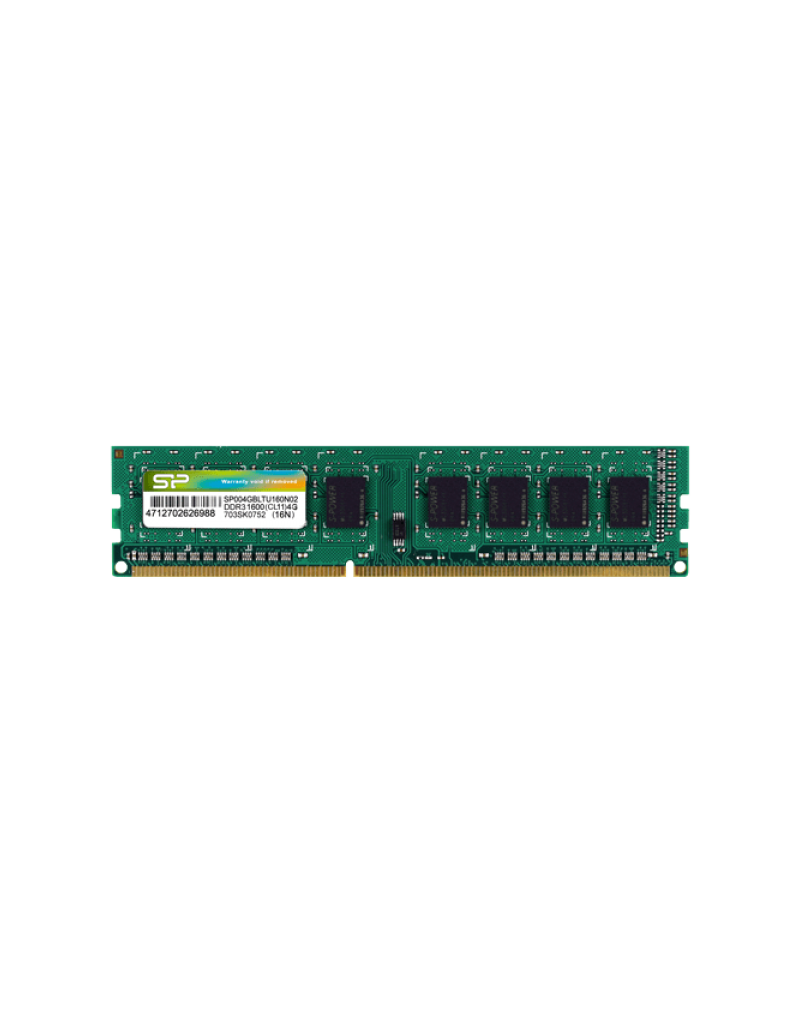 RAM DIMM DDR3 4GB 1600MHz SiliconPower SP004GBLTU160N02
