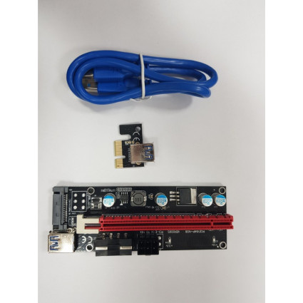 Adapter NoNAME USB Riser/Extender 3 konektora 009s