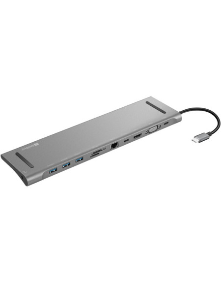 Docking station Sandberg 10in1 USB-C - HDMI/VGA/LAN/3xUSB