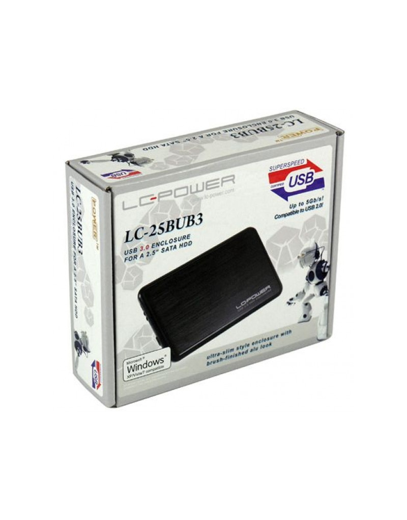 HDD Rack LC Power 2.5" LC-25BUB3 SATA Black USB3
