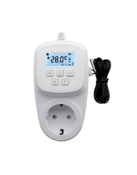 Prog. žični digitalni sobni termostat sa utičnicom PROSTO - 1
