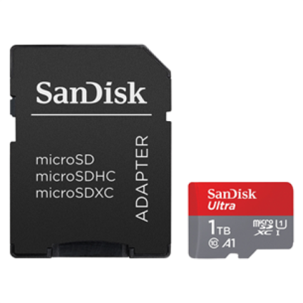 Micro SDXC SanDisk 1TB Ultra, SDSQUAC-1T00-GN6MA + Adapter  - 1