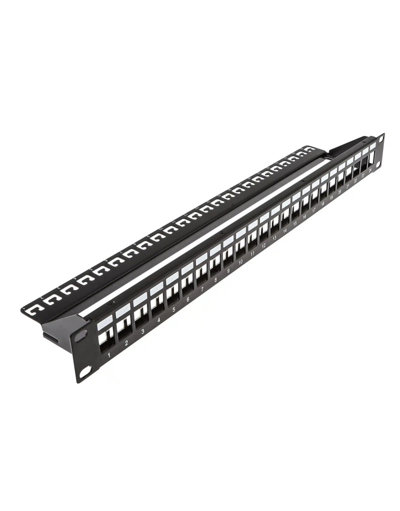 Patch panel modularni shielded 19/1U sa 24 slota za STP/UTP