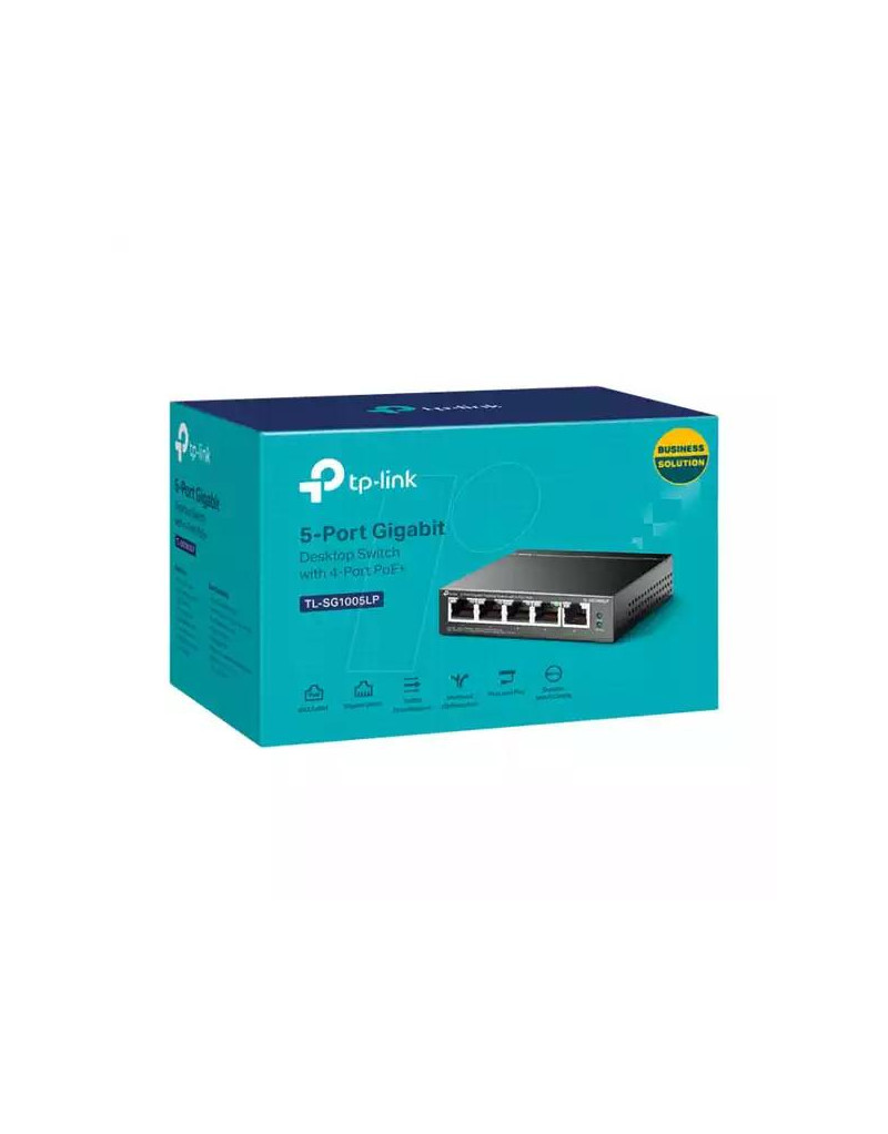 Svič 10/100/1000 5-port TP-Link TL-SG1005LP 4xPoE port 30W