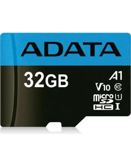 Micro SD Card 32GB AData + SD adapter AUSDH32GUICL10A1-RA1/
