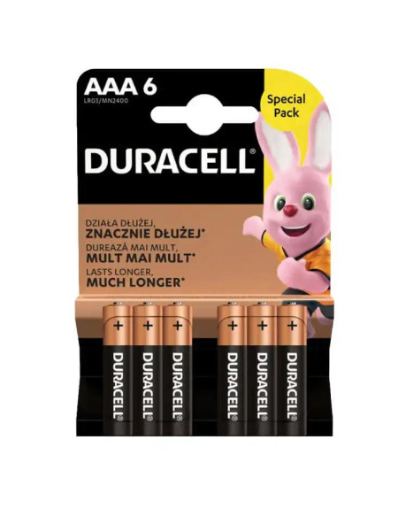 Baterija Duracell Basic AAA 1/6
