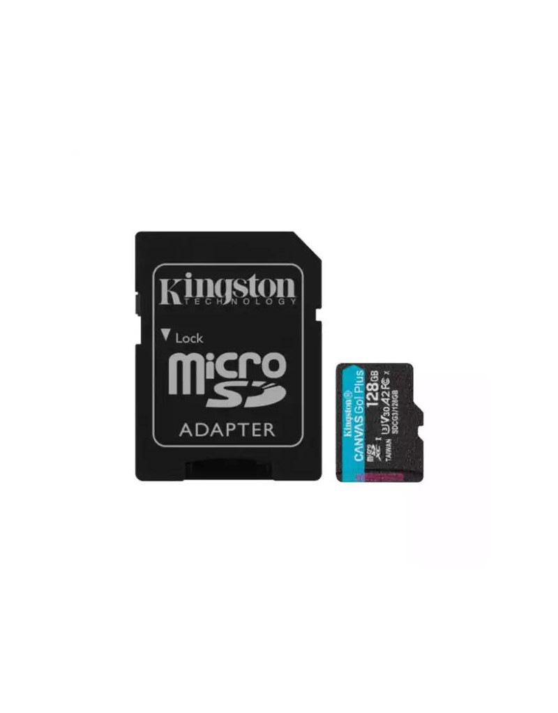 Micro SD Card 128GB Kingston+SD adapter/SDCG3/128GB