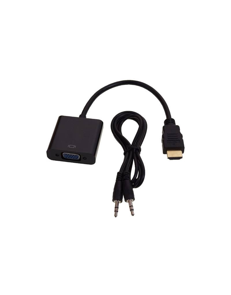 Adapter-konvertor HDMI na VGA+Micro+Audio (m/ž)