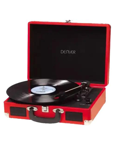 Gramofon Denver VPL-120 sa zvučnicima crveni