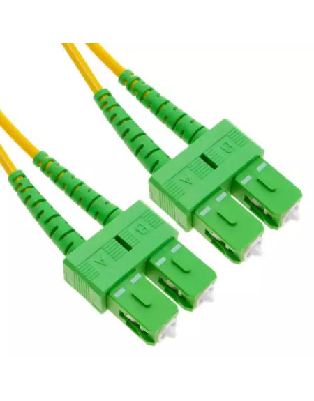 SC-APC / SC-APC singlemode duplex fiber adapter, APC