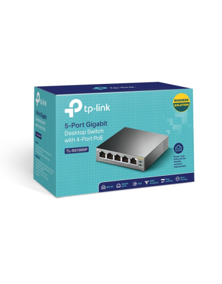 LAN Switch TP-LINK TL-SG1005P 10/100/1000 5port (4 PoE)