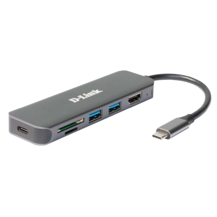 Docking D-Link DUB-2327 6in1 USB-C - HDMI/USB3.0x2/CR/PD