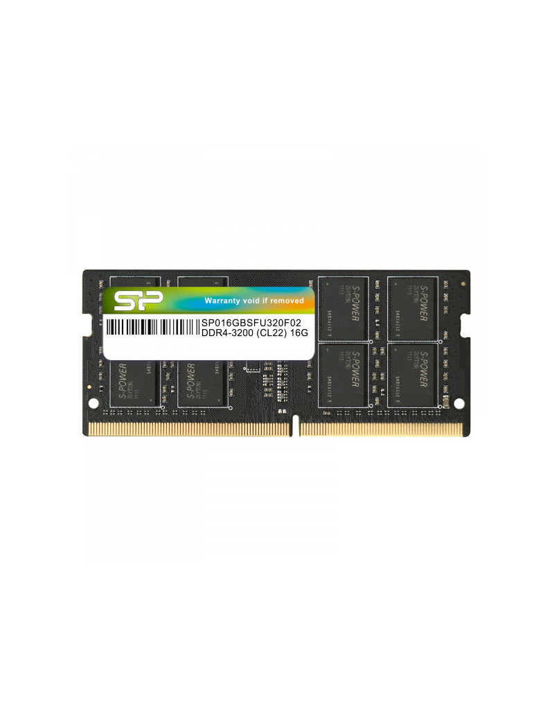 RAM SODIMM DDR4 16GB 3200MHz SiliconPower SP016GBSFU320X02 - 1 RAM SODIMM DDR4 16GB 3200MHz SiliconPower SP016GBSFU320X02 - 1