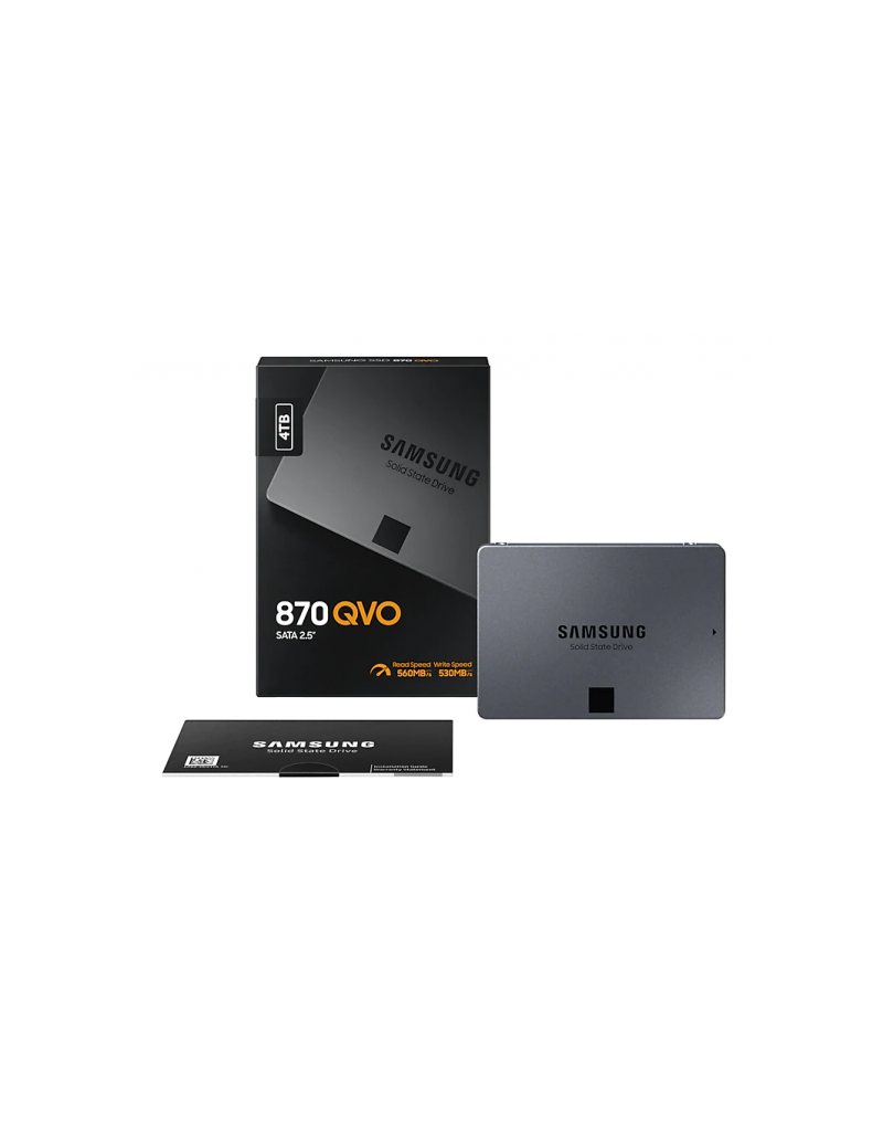 SSD 2.5" SATA 4TB Samsung 870 QVO 560/530MBs, MZ-77Q4T0BW - 1 SSD 2.5" SATA 4TB Samsung 870 QVO 560/530MBs, MZ-77Q4T0BW - 1