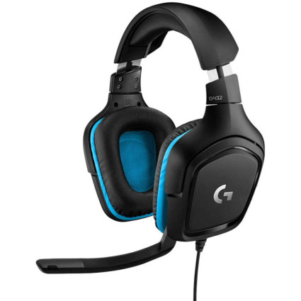Slusalice sa mikrofonom Logitech G432 Black Blue 981-000770  - 1