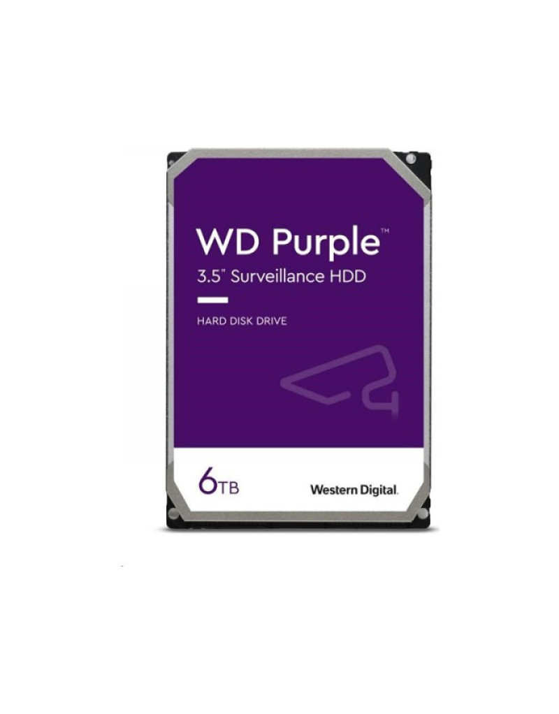 HDD WD 6TB CMR SATA3 WD64PURZ 256MB Purple  - 1