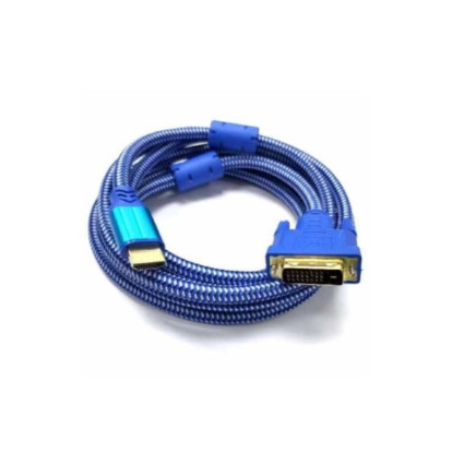 Kabl HDMI na DVI(24+1) 1.5m (m/m) plavi