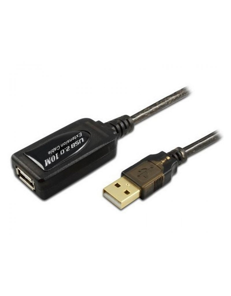 Kabl sa pojačivačem USB A - USB A M/F 10m crni