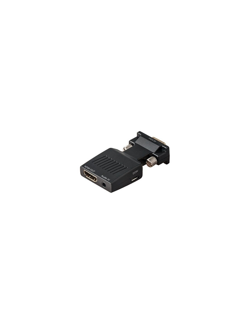 Adapter-konvertor VGA (M) - HDMI (Ž) plug in