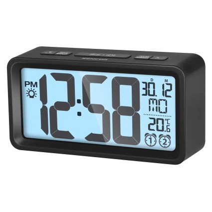 Digitalni sat sa alarmom SENCOR SDC 2800 B crni  - 1