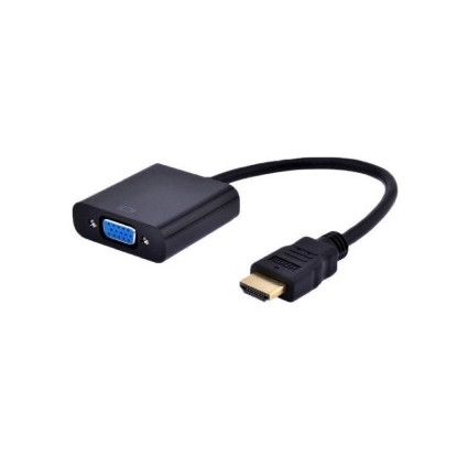 Adapter-konvertor HDMI (M) - VGA (F) crni