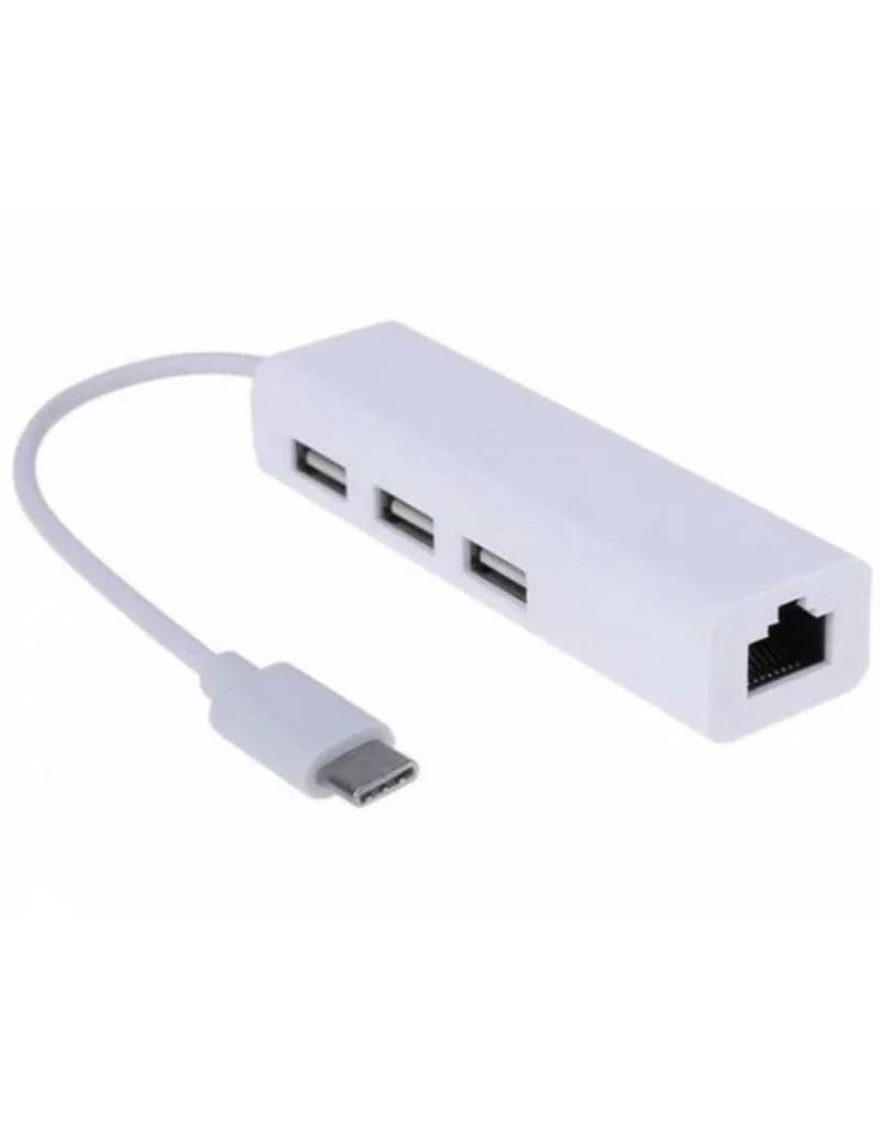 USB 3.1 TIP C na 3x HUB + RJ45