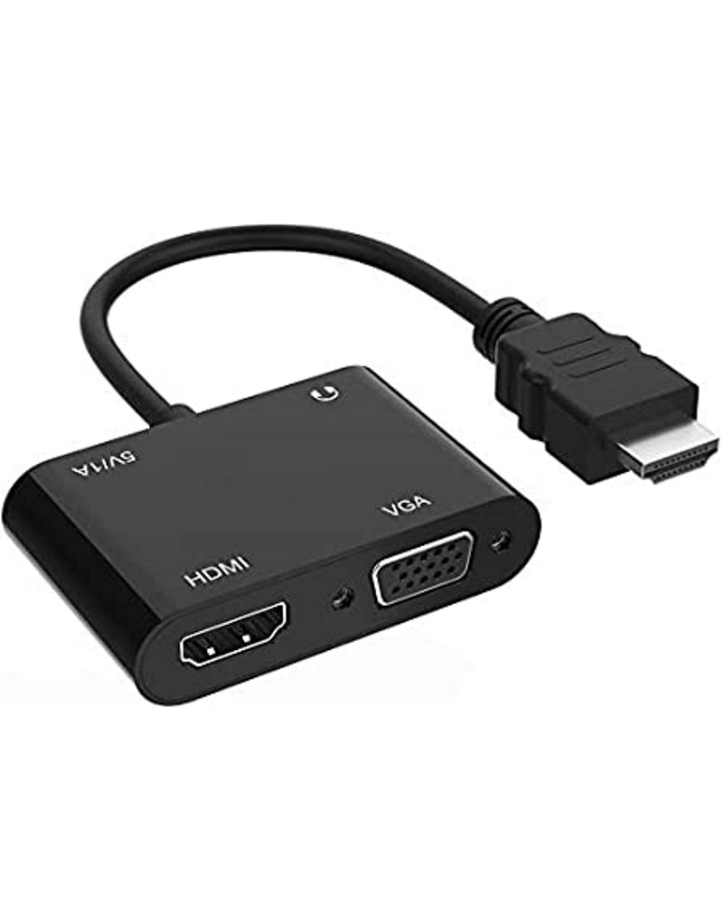 Adapter-konvertor HDMI na HDMI+VGA+MICRO+AUDIO