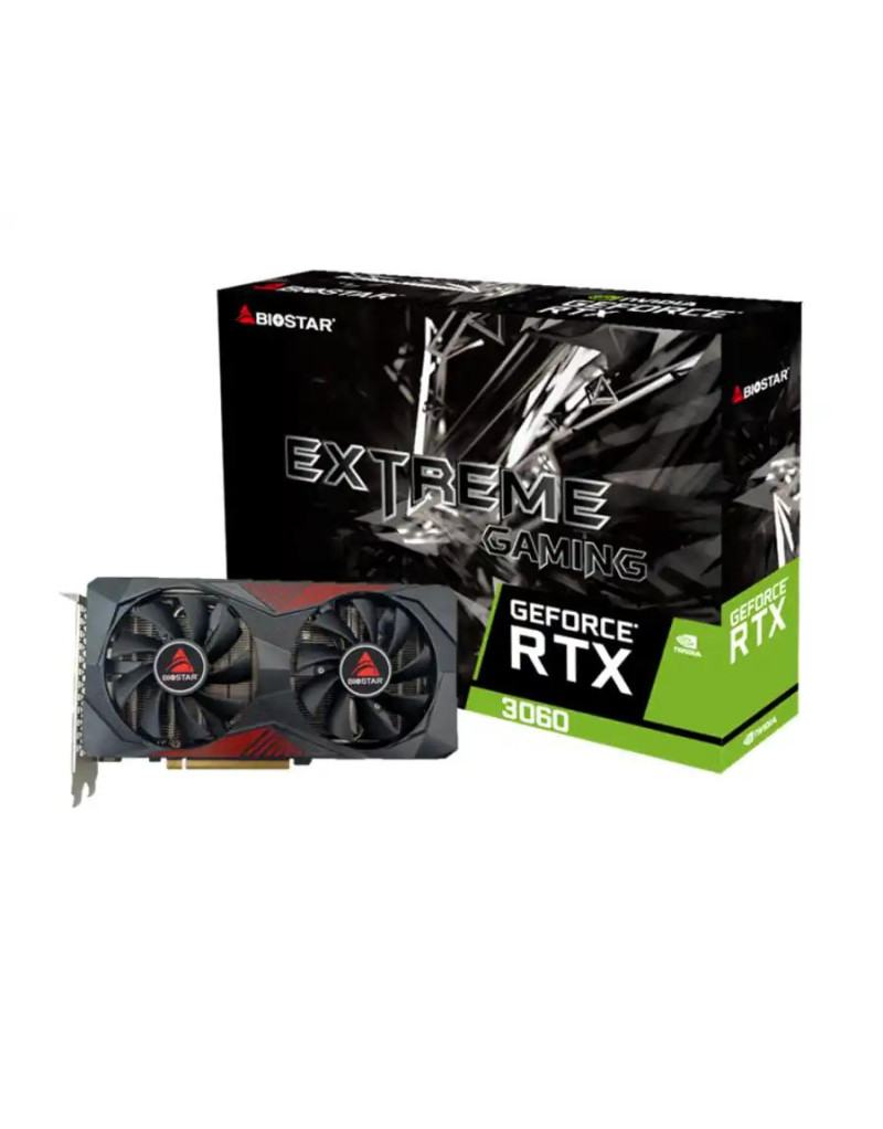 Grafička karta Biostar RTX 3060 GDDR6 12GB 192bit 3XDP/HDMI