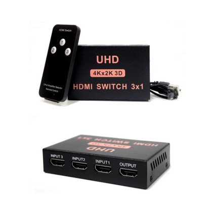 HDMI Switch 3x1 4Kx2K 3D