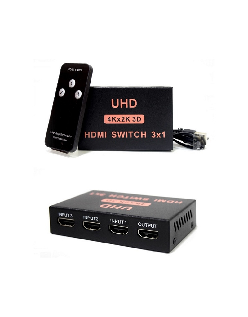 HDMI Switch 3x1 4Kx2K 3D