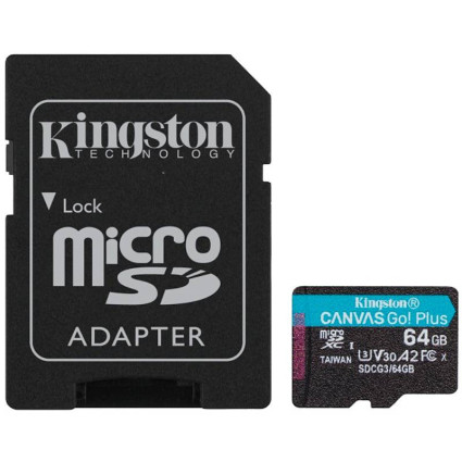 Memorijska kartica U3 V30 microSDXC 64GB Canvas Go Plus 170R A2