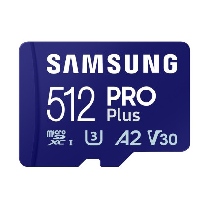 Memorijska kartica PRO PLUS MicroSDXC 512GB U3 + SD Adapter