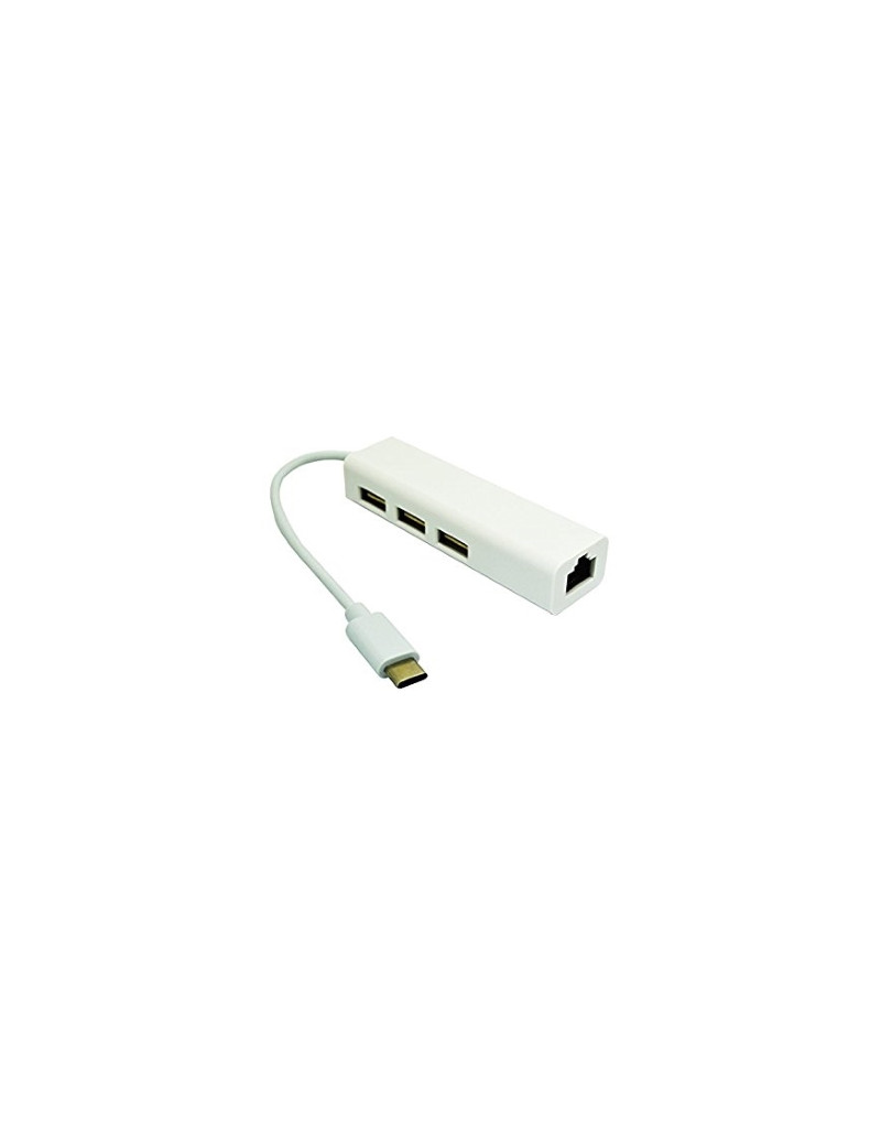 USB 3.1 tip C HUB (3 port USB 2.0 + 1port fast ethernet)