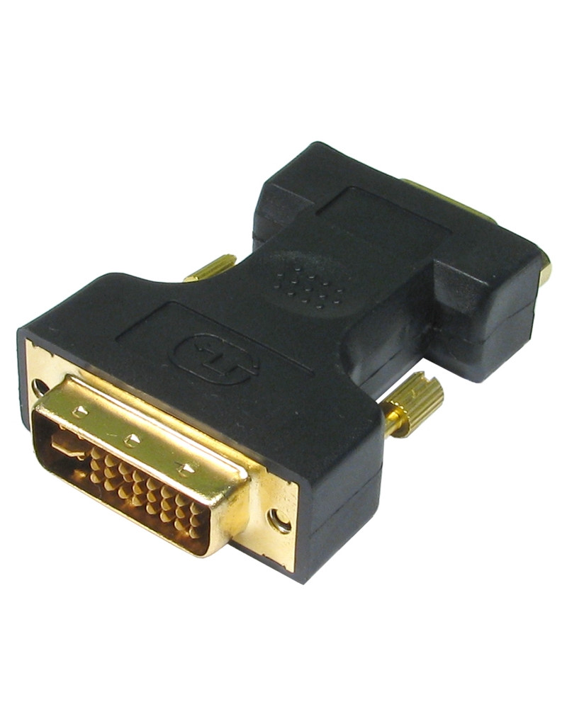 Adapter DVI-I  (M) - VGA (F) crni FAST ASIA - 1