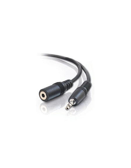 Kabl audio 3.5mm - 3.5mm M/F (produžni) 3m crni E-GREEN - 1