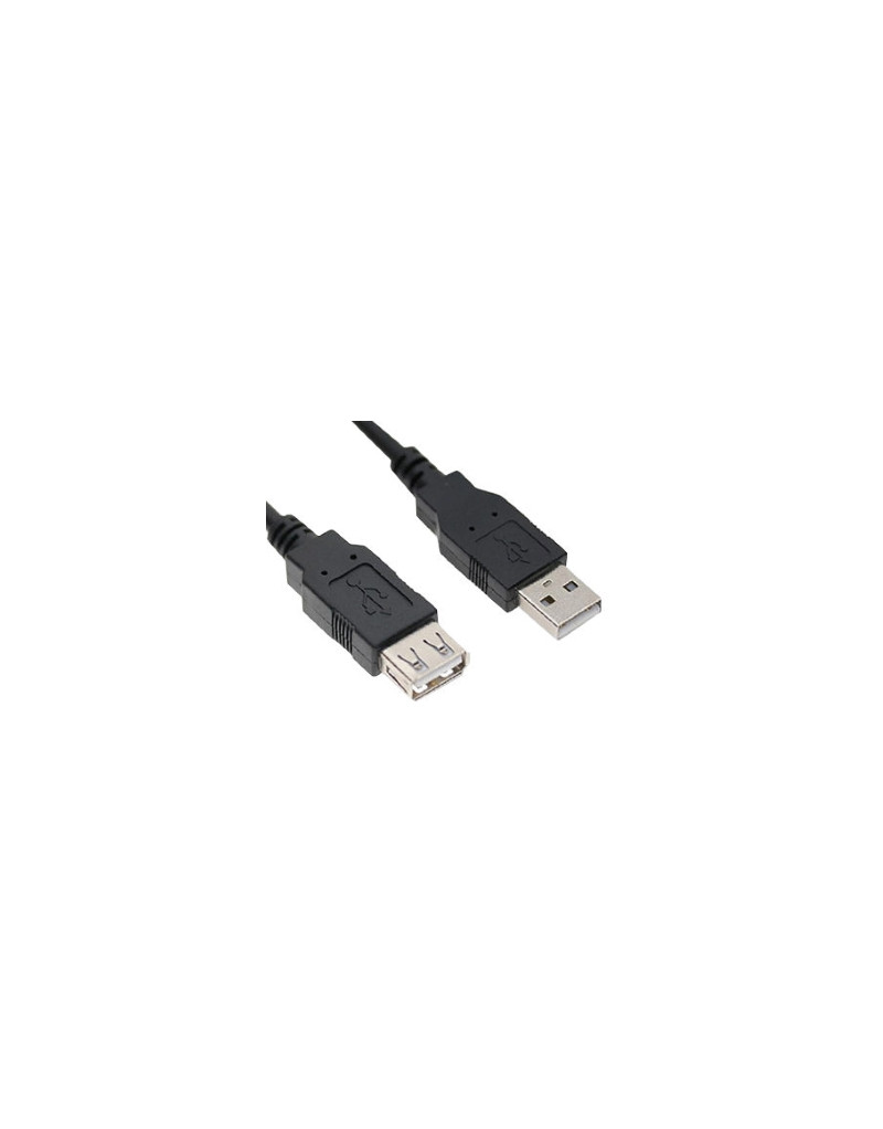 Kabl USB A - USB A M/F (produžni) 1.8m crni