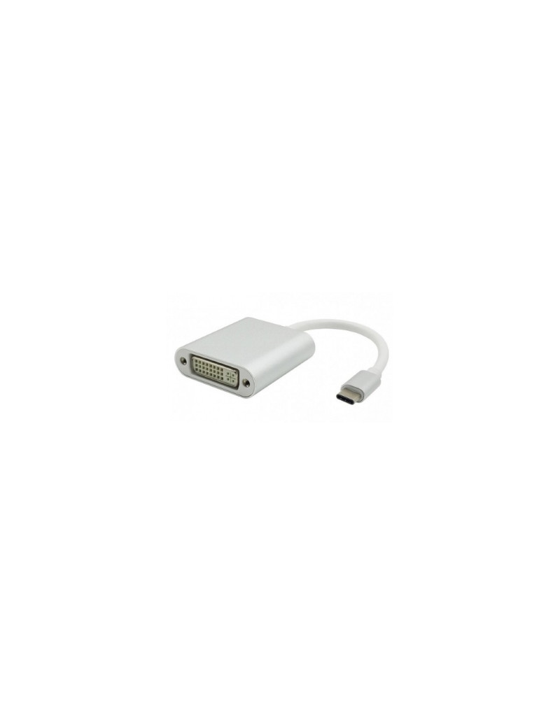 Adapter - konvertor USB 3.1 tip C (M) - DVI (F) srebrni FAST ASIA - 1