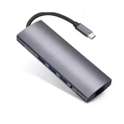 Adapter-konvertor TIP-C na HDMI + 4XUSB 3.0 + TIP C + SD/Micro